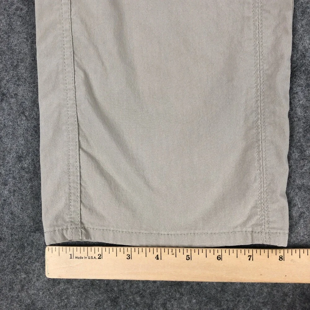 Kuhl Womens Hiking Pants 10 Regular Beige Spire Roll-Up Pant Mid Rise Zip Pocket